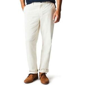 Billy Reid Cream Pima Cotton Twill Chino Pants Trousers Mens 33 Preppy Coastal‎